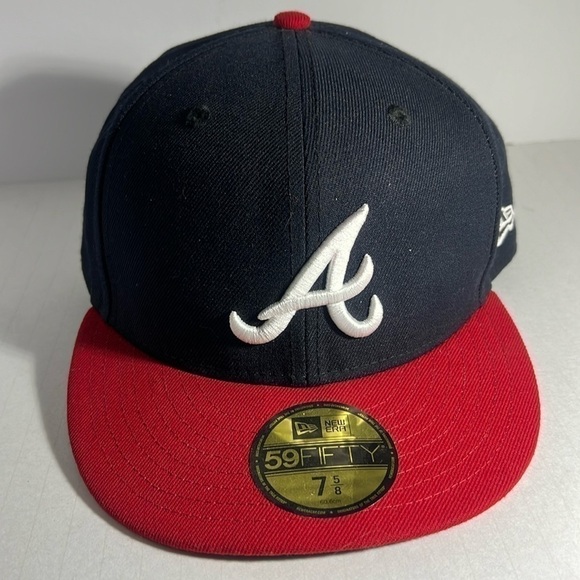 🧢NWOT- NEW ERA Diamond Collection ATLANTA BRAVES Baseball Cap - Picture 1 of 6